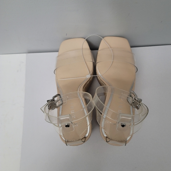 Gianni Bini Safina Three Clear Platform Espadrille Wedges - Picture 4 of 12